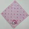 Japão Comércio Exterior Algodão Original Único Não-torção Fio-tingido Jacquard Bordado Ponto Borda Lace Absorvente Não-fiapos Toalha Quadrada