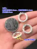 Anillo S999 Plata de Pie Patrón Retro Dragón y Fénix Chengxiang Escama de Pez Anillo para Correr Cadena de Cuerda Trenzada Hecha a Mano Accesorios DIY