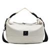 Bolsa transversal de lona casual estilo japonês 2025, grande capacidade, bolsa quadrada horizontal para estudantes universitários, para deslocamento diário