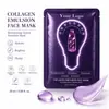 Máscara Facial em Folha Colágeno Aurora Clareadora Transfronteiriça 25ml para Melhorar a Pele Opaca Máscara Facial Completa em Inglês