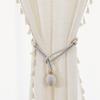 Criativa flor cortina cinta luz luxo vento vento corda de cânhamo gaze cortina ajustável renda pendente decorativo atacado