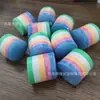 Limpiador desmaquillante pulpa de madera algodón esponja para lavar cara absorbente más grande comprimida diámetro 6.5CM cinco colores limpieza pulpa de madera Algodón