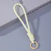Cordão de Pulso Personalizável Colorido Anti-perda para Celular Chaveiro Pingente de Miçangas Perler Cordão Trançado de Poliéster Acessórios