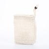 Bolsa de malla espumosa de algodón y lino Bolsa de jabón natural Malla espumosa para jabón Bolsa de toalla de lavado de malla espumosa Bolsa de baño de sisal y ramio