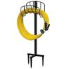 Soporte para Manguera de Jardín Removible de Metal Soporte para Manguera de Tubería de Agua Colgador de Manguera Estante de Almacenamiento Vertical para Manguera de Jardín