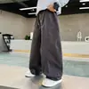 Pantalones de trabajo para niños, nuevo estilo primavera/otoño 2026, pantalones deportivos y casuales geniales y elegantes para niños, pantalones de pierna ancha para niños mayores en otoño