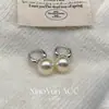 Elegantes pendientes de perlas estilo francés, sencillos y versátiles, perfectos para el uso diario y para ir al trabajo, un toque de lujo y un look sofisticado
