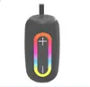 Altavoz Bluetooth con Luces de Colores Altavoz Mini Portátil Inalámbrico para Exteriores Subwoofer Portátil Multifuncional Radio para el Hogar