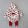 Nuevo Conjunto de Mameluco para Bebé con Temática Navideña Otoño e Invierno Nueva Versión Coreana Mono para Bebé Versión Coreana