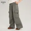 Pantalones Cargo Yojia para Niñas Primavera y Otoño 2026 Nuevos Elegantes Sueltos de Pierna Ancha para Niñas Pequeñas Pantalones de Primavera para Niños