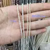 Suministro del fabricante de perlas naturales de agua dulce ultrapequeñas, sin perforar, de 2-2.5 mm para manualidades, un hilo mide aproximadamente 39 cm de largo.