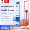 Elevador de escada de carga hidráulica tipo trilho guia Doméstico Pequena plataforma de elevação Escada de carga elétrica de construção de fábrica