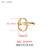 Simples e suave oval diy anel vazio titular masculino incrustado cera de abelha sul vermelho jade anel titular acessórios artesanais suporte vazio