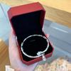 Pulsera de bambú Lotus Peace bañada en plata para mujer, pulsera de nicho joven, joyería, pulsera bañada en plata, pulsera abierta
