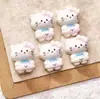 Animales de Dibujos Animados Sanrio Accesorios de Resina DIY Pegamento de Crema Joyería Hecha a Mano Pasador Pasador Pendientes Lazo