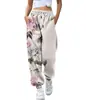 Calça Harem Feminina Estampada Digitalmente em 3D com Duas Cores, Casual Esportiva, com Cordão e Elástico no Tornozelo, Roupas Femininas Outono 2021 Nova