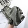 Jeans Teñidos de Tencel Pantalones de Pierna Estrecha Ancha de Lyocell para Mujer Teñidos Delgados de Verano Sueltos de Seda de Hielo Pantalones Rectos
