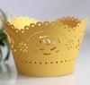 Rosa rosa laser oco borda não amarela assadeira copo renda decorativa copo de papel vendas diretas de fábrica