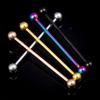 Clavos de Hueso de Oreja Largos Multicolores Galvanizados Transfronterizos Pesas de Moda Acero Inoxidable Joyería para Piercings Corporales Venta Directa de Fábrica