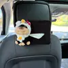 Caja de Pañuelos para Coche Colgante Linda Abeja Perrito Caja Reposabrazos de Coche Caja de Pañuelos Bolsa Colgante Creativa para Coche