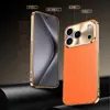 Aplicable para Funda de Teléfono iPhone 18 Pro Max Apple 17 Galvanizado Lujo Ligero Textura de Cuero Lichi 16 Borde Antideslizante Cubierta Protectora