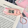 Reloj electrónico de gato lindo de dibujos animados estilo ins compacto mini portátil estudiante escritorio aprendizaje clase reloj colgante alto valor de color