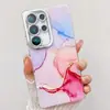 Capa de celular IMD metalizada com padrão de mármore é adequada para Samsung S25ULTRA blooming S24 furo fino A16/A56/A55
