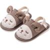 Chinelos Infantis de Primavera e Outono da Cervo Millie Novo com Tira Traseira para Bebê Sapatos de Algodão Fofos de Desenho Animado para Meninos e Meninas