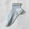 Calcetines para verano, finos, de encaje, colores contrastantes, rayas verticales, tobilleros, lunares, de malla, versátiles, sin costuras, transpirables, absorbentes de sudor, de algodón, calcetines tobilleros