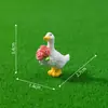 Paisaje de jardín en miniatura, escena creativa de riego y labranza, figura de pato, decoración de jardinería, accesorios decorativos DIY, adornos pequeños