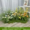 Flores de Simulación Flores Artificiales Plantas Verdes Adornos de Paisajismo Adornos de Arte Floral de Piso Arreglo de Escena para Fotografía en Ventana Flores Decorativas