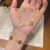 Loja de Ouro Mesmo Estilo Pulseira de Cobre com Moeda para Mulheres Nova Nicho Joias de Moda de Alta Qualidade Acessórios Atacado Dropshipping