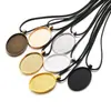 Accesorios para joyería de aleación DIY 40*30mm diámetro interior gema del tiempo colgante de fondo ovalado colgante C01