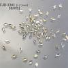 Accesorios Transparentes para Uñas con Forma de Diamante Mini Micro Zirconia Copo de Nieve Navideño Pedrería Ilusión Luna Blanca Decoraciones de Uñas Portátiles