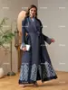 Ropa Europea y Americana Tallas Grandes para Mujer Lujo Ligero Étnico Geométrico Plisado Abrigo Largo Cuadrícula Bloqueo de Color Estampado Solapa Grande Cárdigan Venta al por Mayor