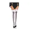 Medias Sexys de Tubo Largo para Halloween cosplay Medias de Tubo Largo de Monja Medias con Cruz de Enfermera