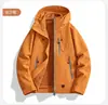 Cortavientos de moda para pareja para exteriores, unisex, diseño tres en uno con forro interior desmontable, forro cálido de forro polar y cubierta exterior engrosada a prueba de viento