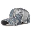 Gorra de béisbol de mezclilla retro desgastada estilo europeo y americano para hombres y mujeres, parasol vacacional, grafiti moderno, gorra de lengua de pato, transfronteriza