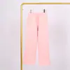 Calça Longa Feminina Lulu de Cintura Alta Solta Emagrecedora para Yoga Esportes Fitness com Sensação de Pele e Cordão