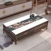 Estilo chinês PU toalha de mesa de couro mesa de centro pano acolchoado casa impermeável à prova de óleo antiderrapante anti-escaldante estilo chinês mesa de centro pano acolchoado