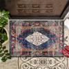 Tapete de Porta Antigo Persa de Cristal e Veludo Antiderrapante para Porta de Entrada Decorativa de Casa, Tapete para Entrada Resistente à Sujeira em estoque
