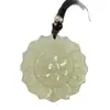 Pingente Peixe-Dragão Mantra de Seis Caracteres em Jade Afegão Natural, Pingente de Jade Fivela da Paz Azul-Branco, Pingente Unissex