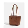 Bolso Nuevo de Paja Tejida de Verano, Estilo Vacacional, Moderno, Sencillo, de Nicho, Retro, Bolso de Mano Versátil, Bolso de Hombro Tejido