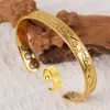 Pulsera Magnética Martillada de Amazon, Brazalete Magnético Abierto Ajustable, Color Cobre Rojo Vintage, Accesorio Magnético Versátil