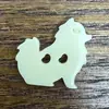 Colección de botones de animales de conejo y ardilla de dibujos animados para ropa infantil, decoración de ropa hecha a mano para manualidades, botones para agujeros de zapatos