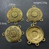 Pingente vintage liga acessórios de joalheria pingente apanhador de sonhos pulseira colar feito à mão acessórios de material prata tibetana dourada