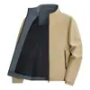 Chaqueta Retro OLA con Cuello Alto Transfronteriza, Nuevo Abrigo de Moda Otoñal para Hombre, Top Sencillo de Moda Casual Holgado