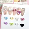 Explosiones Transfronterizas Crema Lazo Joyería para Uñas Arte de Uñas Dulce Cinta Tridimensional Lazo Pequeño Resina Decoración de Uñas Versátil