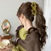 Pinza de Satín de Gama Alta para Cabello, Pinza Versátil de Color Sólido Simple Estilo Francés, Pinza de Tiburón Grande para Peinados Recogidos