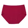 Suministro exclusivo transfronterizo de bragas de encaje de algodón puro para mujer de tallas grandes europeas y americanas, color liso, briefs transpirables y cómodos